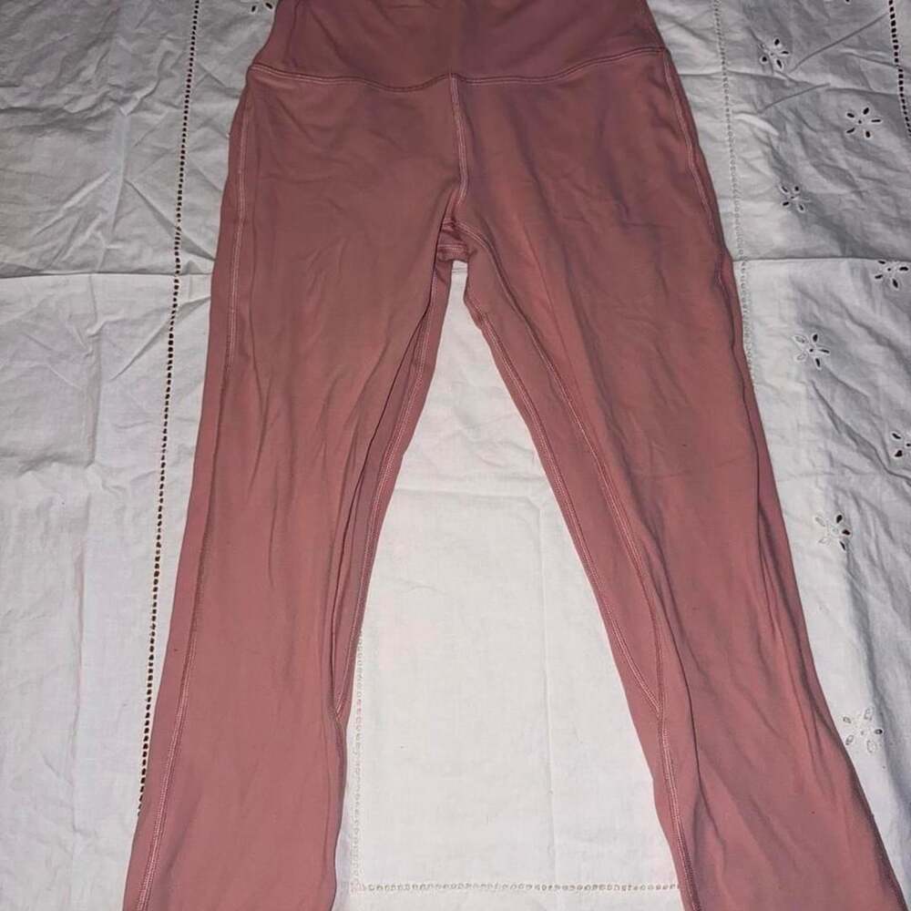 Lululemon High-Waisted Leggings Dusty Rose Pink